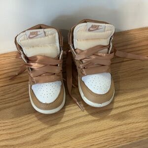 Nike Brown and White Sneakers